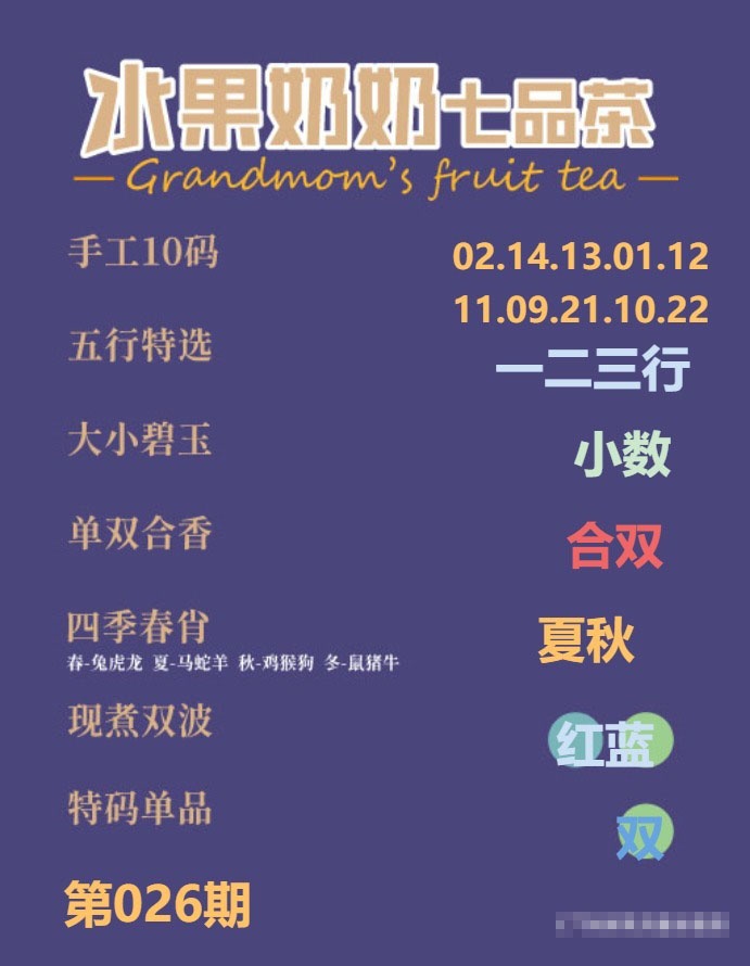 026期七品茶[图]